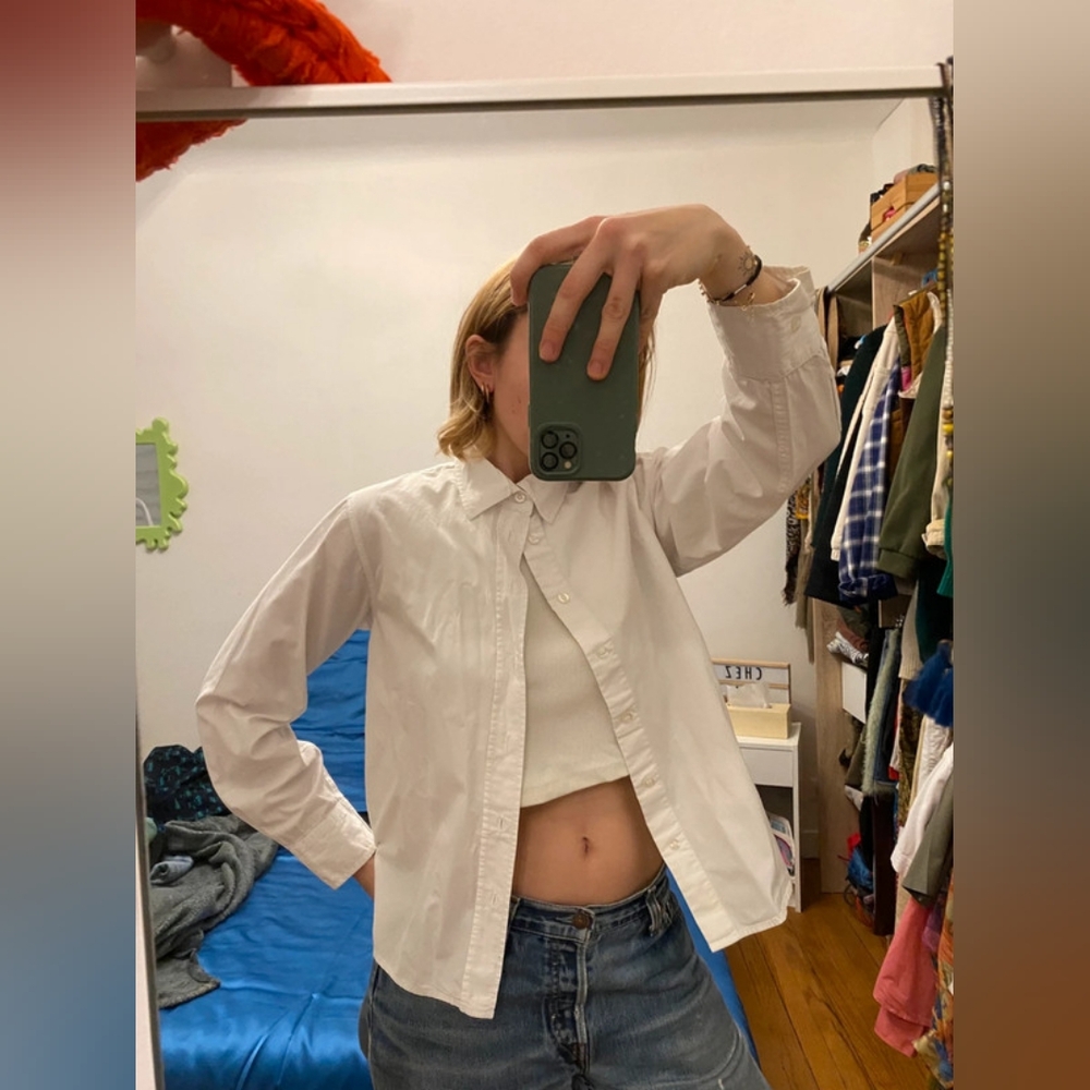 White Button-Up Shirt